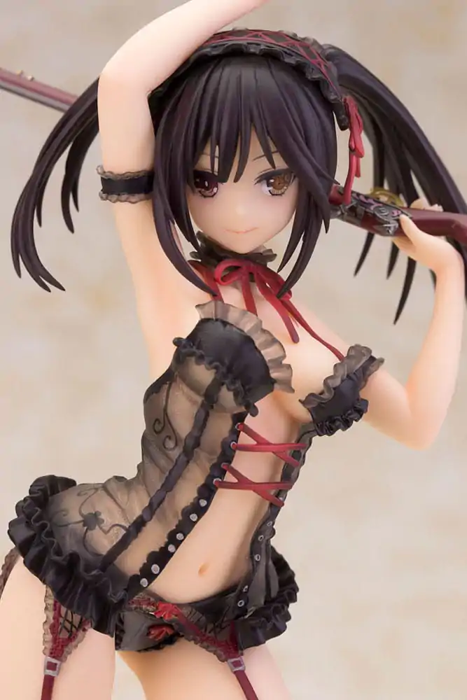 Date A Live Kip 1/7 Kurumi Tokisaki Lingerie Ver. Black 24 cm fotografija izdelka