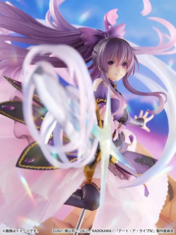 Date A Live IV SHIBUYA SCRAMBLE FIGURE PVC Kip 1/6 Tohka Yatogami Princess Amethyst Dress Ver. 32 cm fotografija izdelka