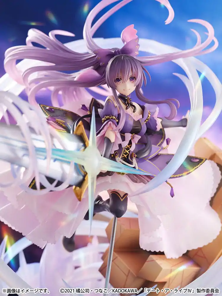 Date A Live IV SHIBUYA SCRAMBLE FIGURE PVC Kip 1/6 Tohka Yatogami Princess Amethyst Dress Ver. 32 cm fotografija izdelka