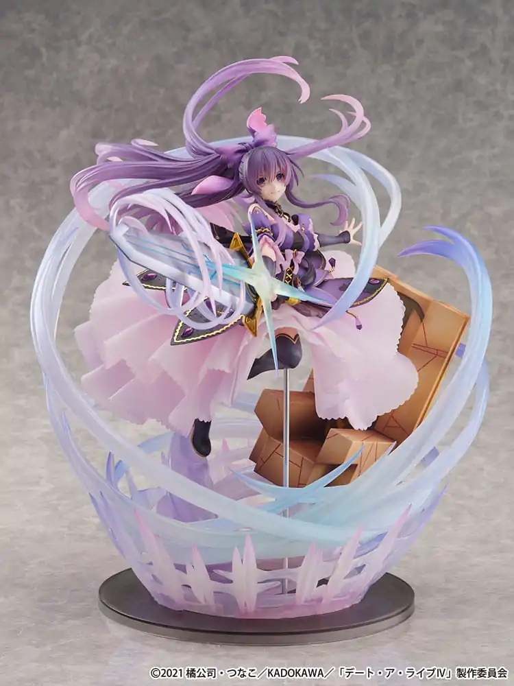 Date A Live IV SHIBUYA SCRAMBLE FIGURE PVC Kip 1/6 Tohka Yatogami Princess Amethyst Dress Ver. 32 cm fotografija izdelka