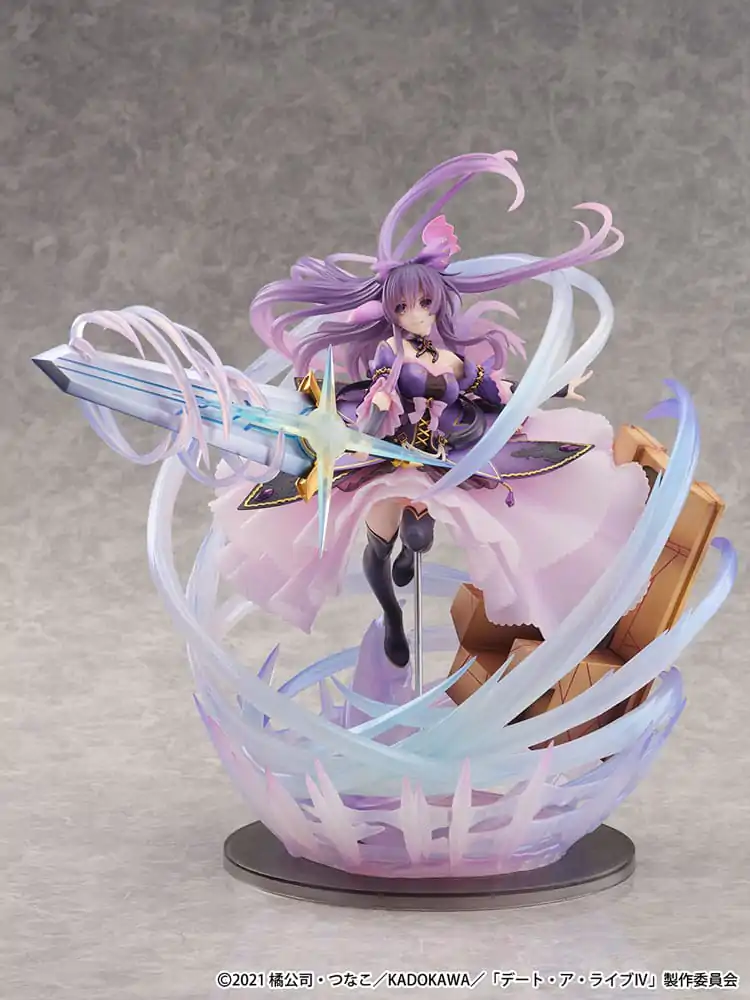 Date A Live IV SHIBUYA SCRAMBLE FIGURE PVC Kip 1/6 Tohka Yatogami Princess Amethyst Dress Ver. 32 cm fotografija izdelka