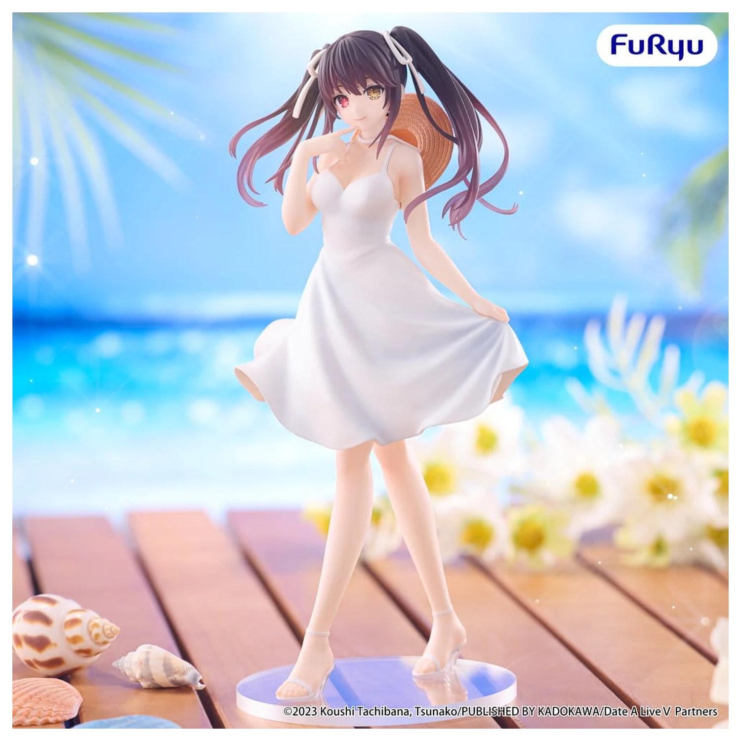 Date A Live Summer Dress PVC figura Kurumi Tokisaki 21 cm fotografija izdelka
