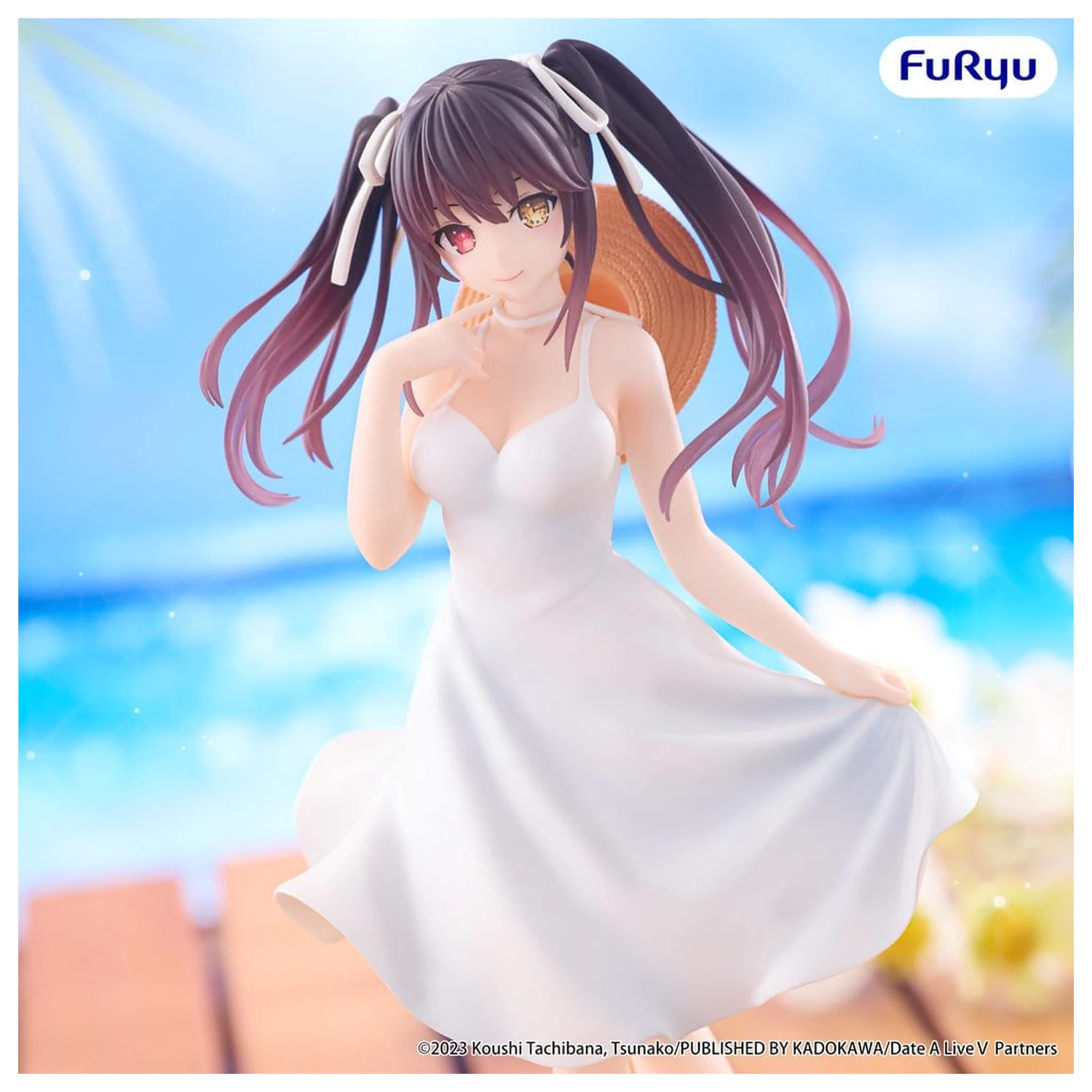 Date A Live Summer Dress PVC figura Kurumi Tokisaki 21 cm fotografija izdelka