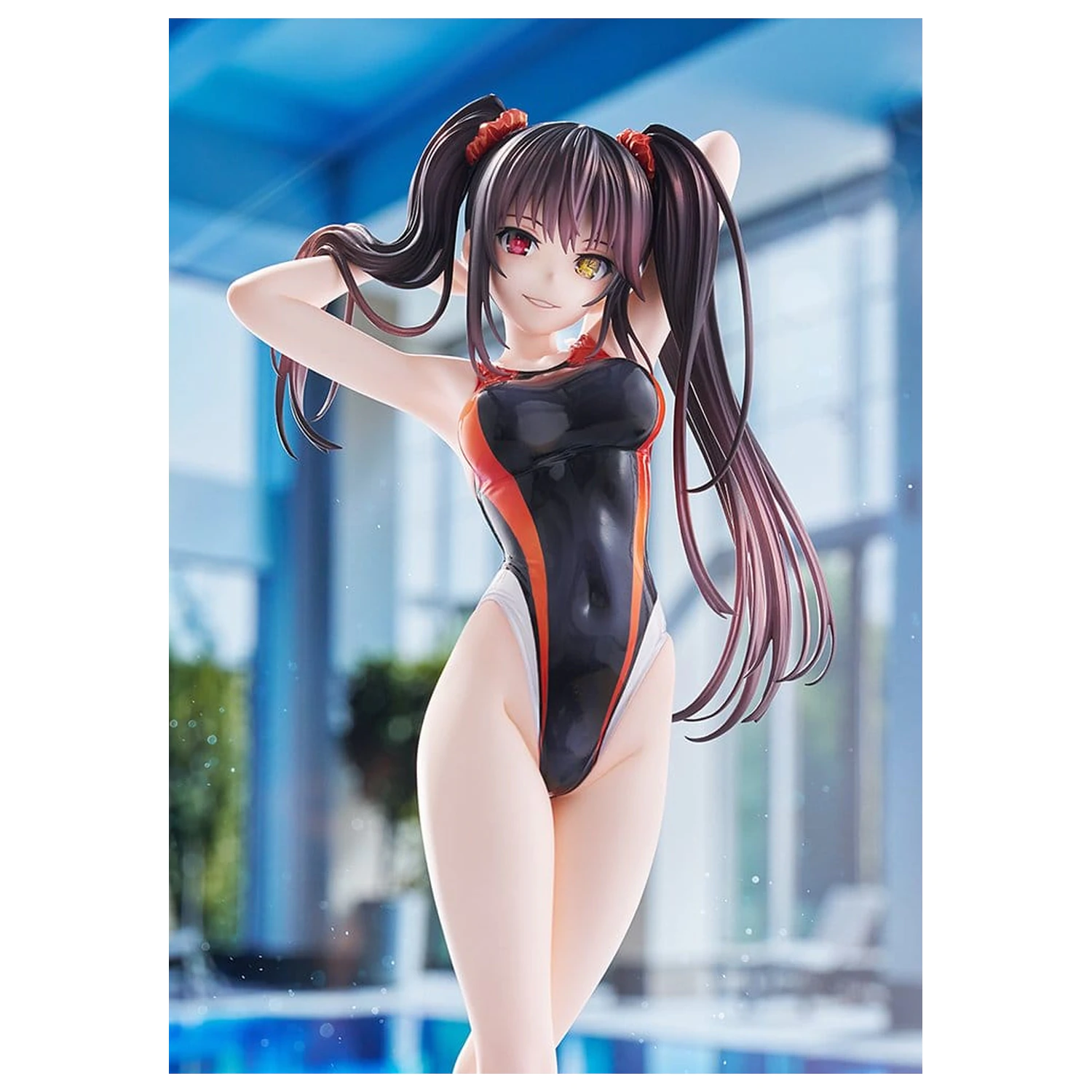 Date A Live Figura iz PVC-ja silhuete v kopalkah 1/7 Kurumi Tokisaki Swimwear Ver. 24 cm fotografija izdelka
