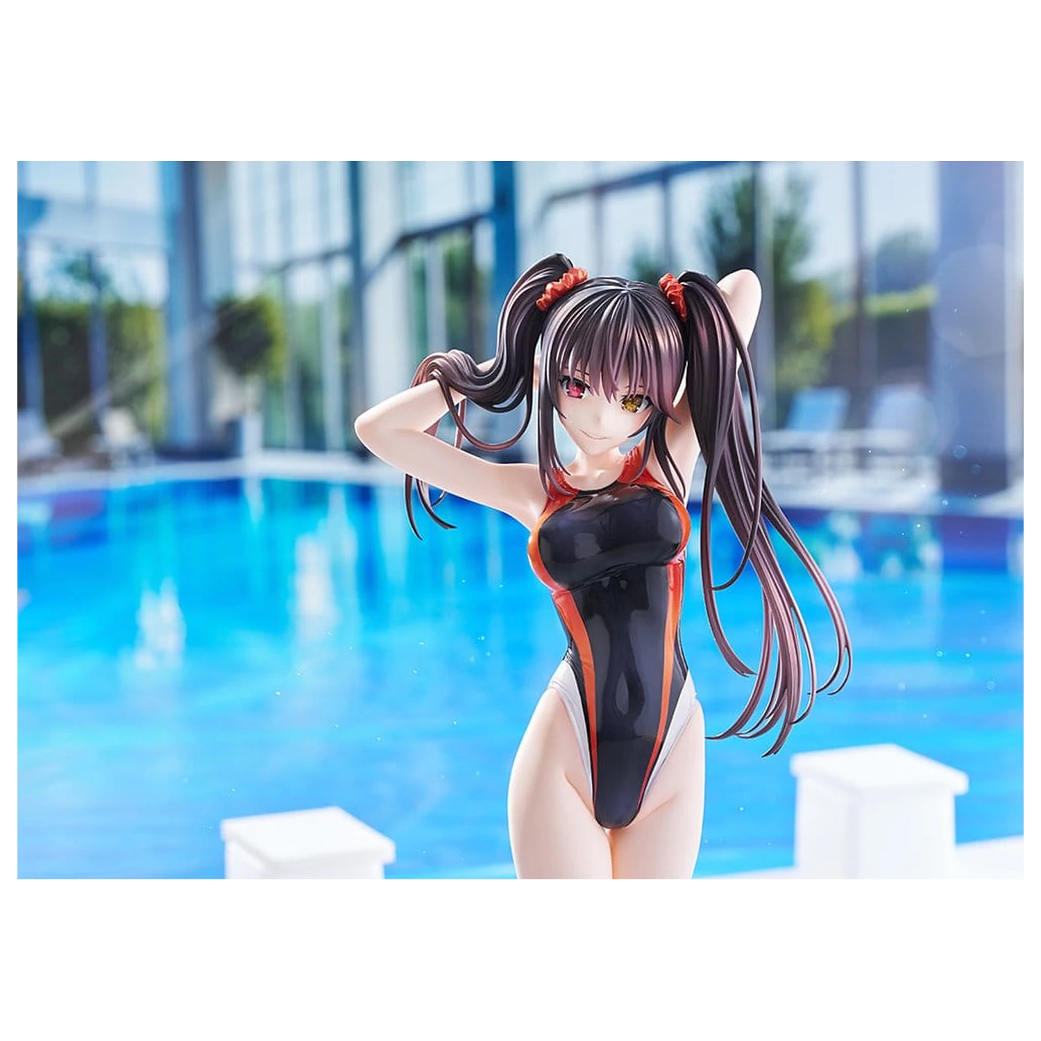 Date A Live Figura iz PVC-ja silhuete v kopalkah 1/7 Kurumi Tokisaki Swimwear Ver. 24 cm fotografija izdelka