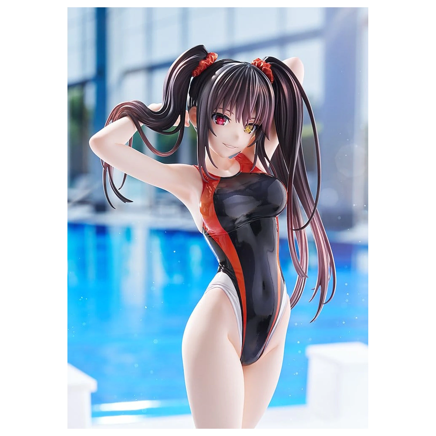 Date A Live Figura iz PVC-ja silhuete v kopalkah 1/7 Kurumi Tokisaki Swimwear Ver. 24 cm fotografija izdelka