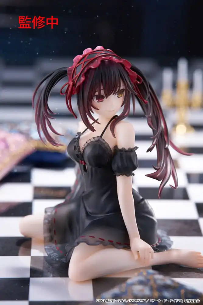 Date A Live V PVC Kip Namizna Srčkana Figura Kurumi Tokisaki Nightwear Ver. 13 cm fotografija izdelka