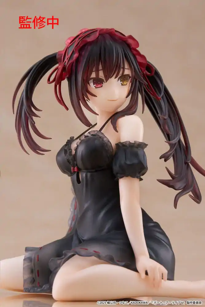 Date A Live V PVC Kip Namizna Srčkana Figura Kurumi Tokisaki Nightwear Ver. 13 cm fotografija izdelka
