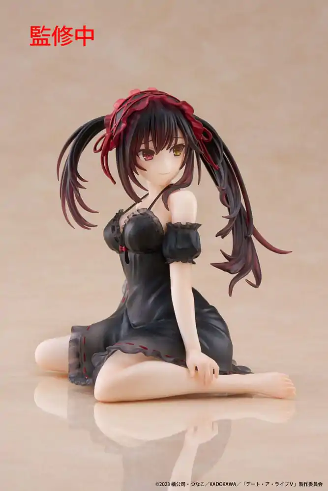 Date A Live V PVC Kip Namizna Srčkana Figura Kurumi Tokisaki Nightwear Ver. 13 cm fotografija izdelka