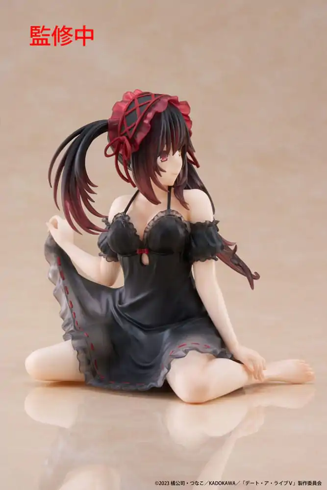 Date A Live V PVC Kip Namizna Srčkana Figura Kurumi Tokisaki Nightwear Ver. 13 cm fotografija izdelka