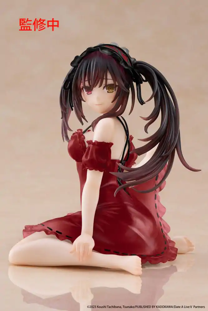 Date A Live V PVC kip Namizna ljubka figura Kurumi Tokisaki Nightwear Ver. Renewal 13 cm fotografija izdelka