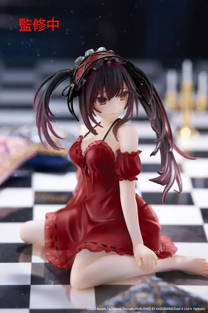Date A Live V PVC kip Namizna ljubka figura Kurumi Tokisaki Nightwear Ver. Renewal 13 cm fotografija izdelka