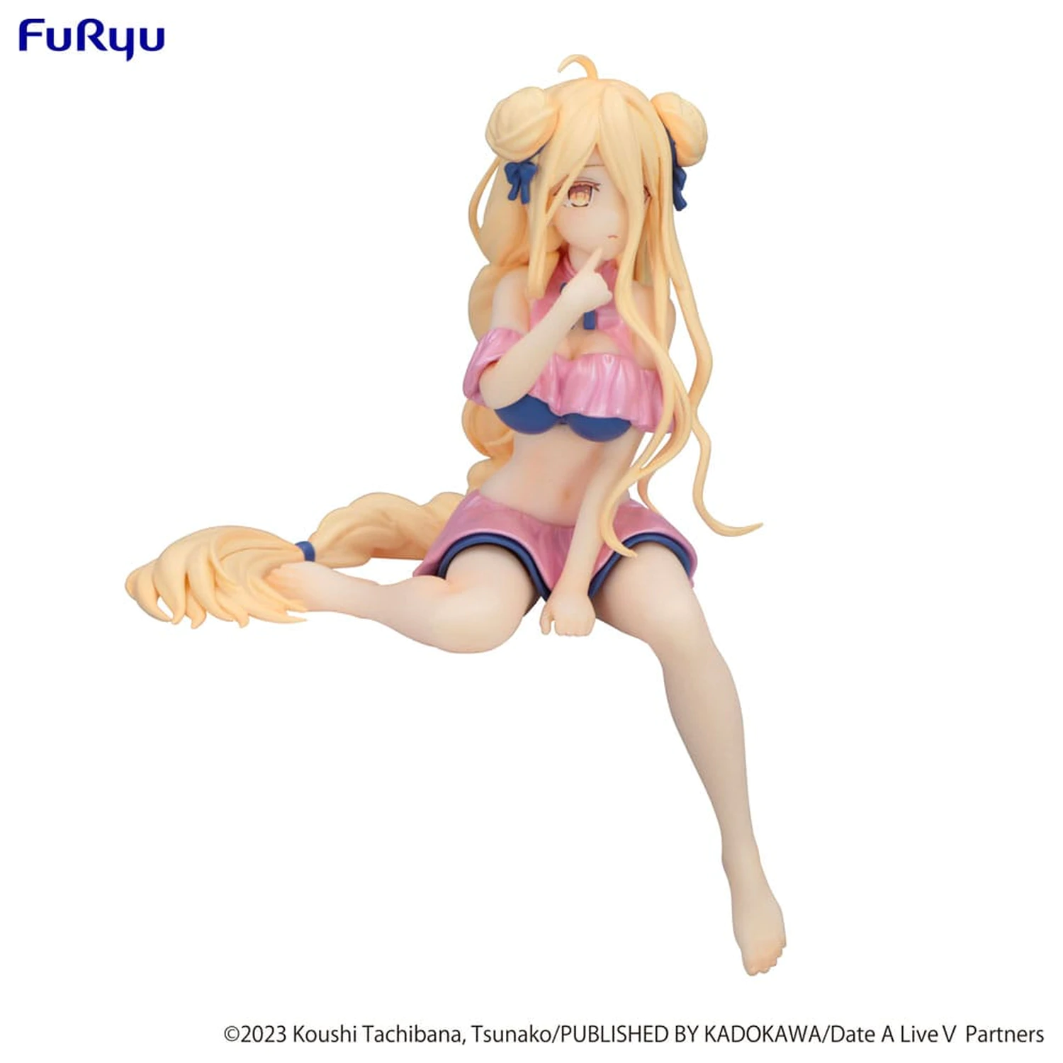 Date A Live V Noodle Stopper PVC kip Mukuro Hoshimiya Swimsuit Pastel Pink Color Ver. 13 cm fotografija izdelka