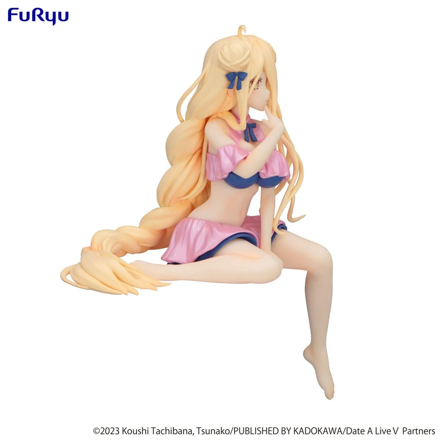 Date A Live V Noodle Stopper PVC kip Mukuro Hoshimiya Swimsuit Pastel Pink Color Ver. 13 cm fotografija izdelka
