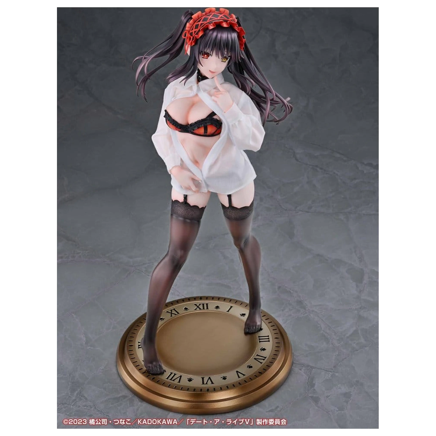 Date A Live V Re:Dress PVC figurica 1/4 Kurumi Tokisaki Dress shirt Ver. 40 cm fotografija izdelka