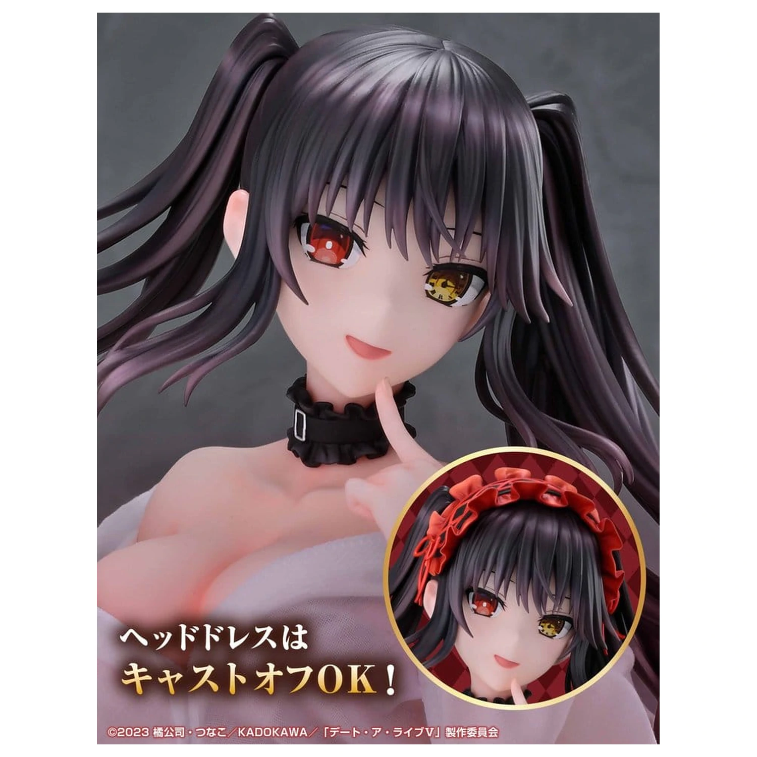 Date A Live V Re:Dress PVC figurica 1/4 Kurumi Tokisaki Dress shirt Ver. 40 cm fotografija izdelka