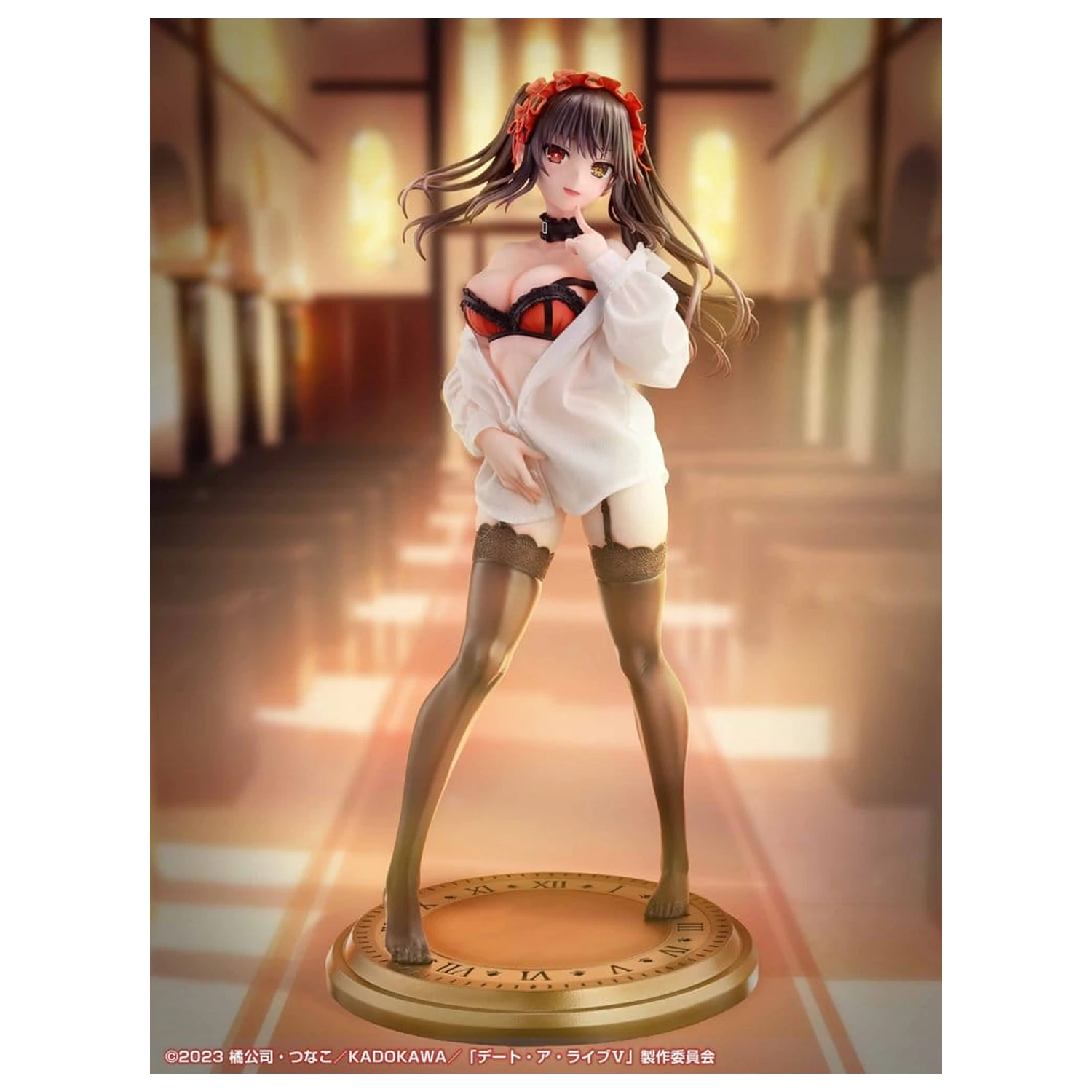 Date A Live V Re:Dress PVC figurica 1/4 Kurumi Tokisaki Dress shirt Ver. 40 cm fotografija izdelka