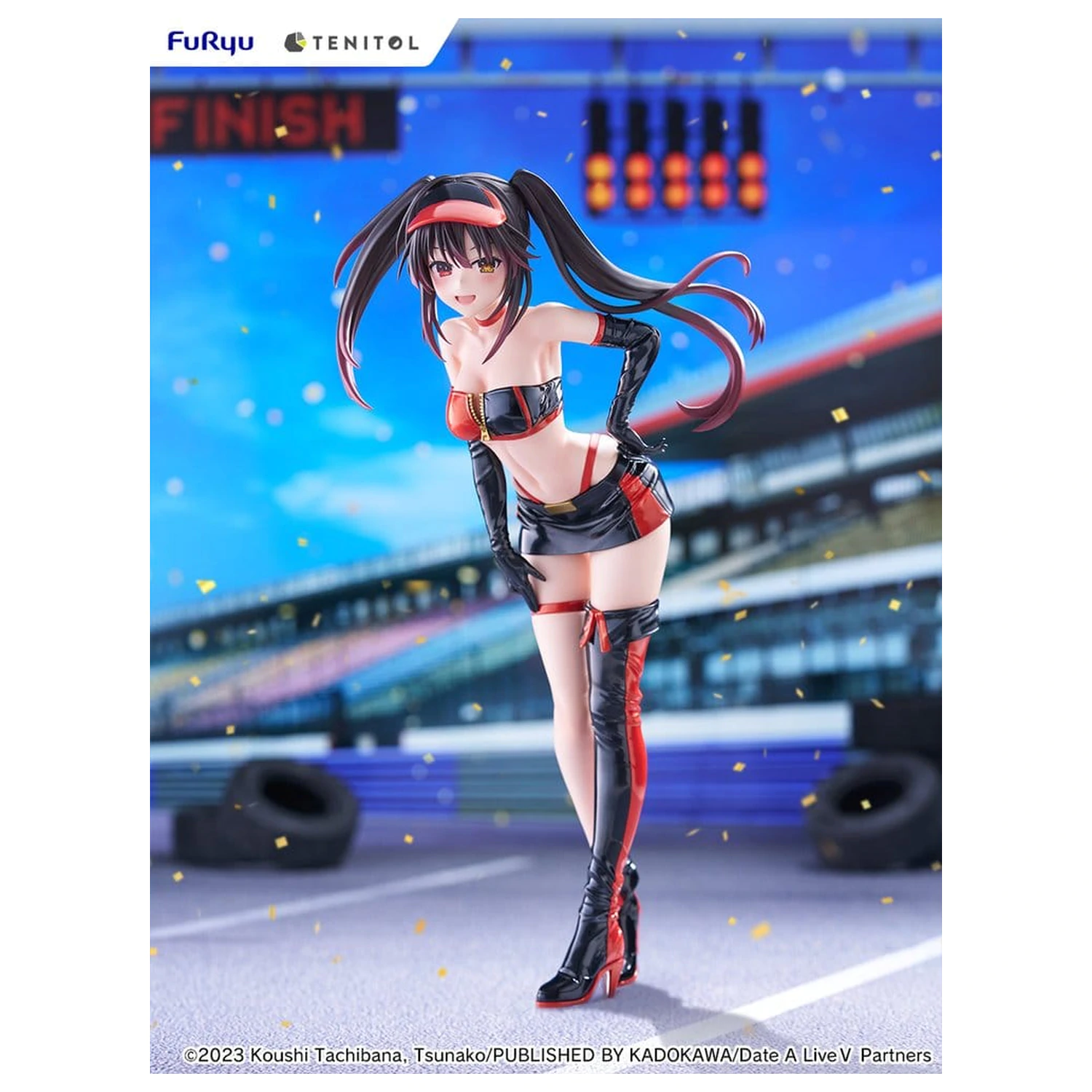 Date A Live V Tenitol Tall PVC figura Kurumi Tokisaki Race Queen Ver. 29 cm fotografija izdelka