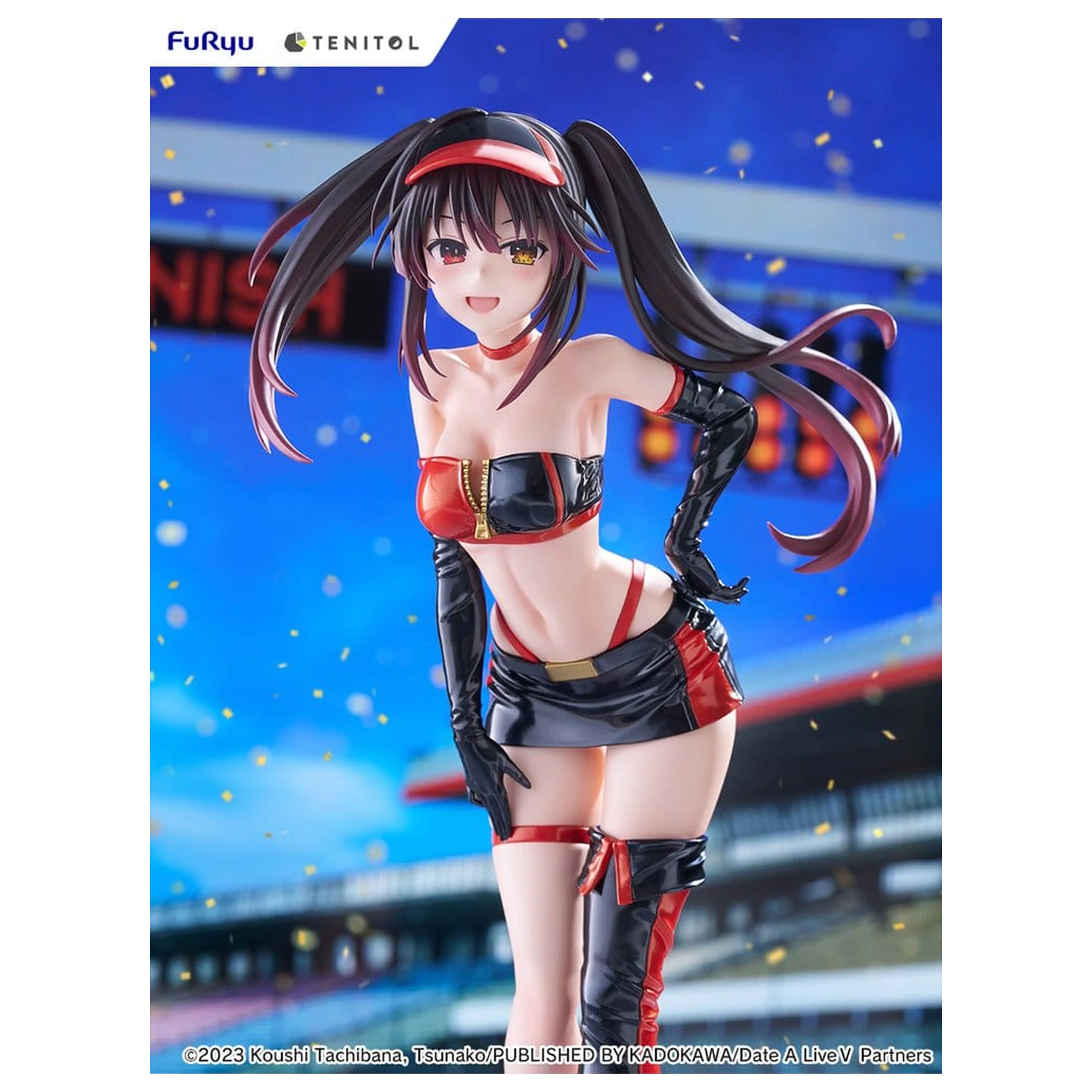 Date A Live V Tenitol Tall PVC figura Kurumi Tokisaki Race Queen Ver. 29 cm fotografija izdelka