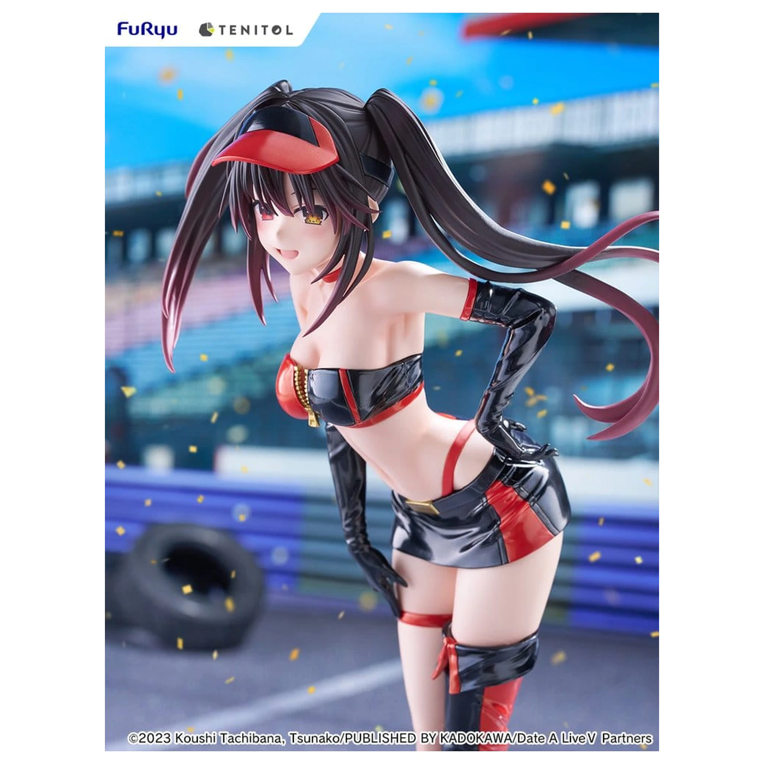 Date A Live V Tenitol Tall PVC figura Kurumi Tokisaki Race Queen Ver. 29 cm fotografija izdelka