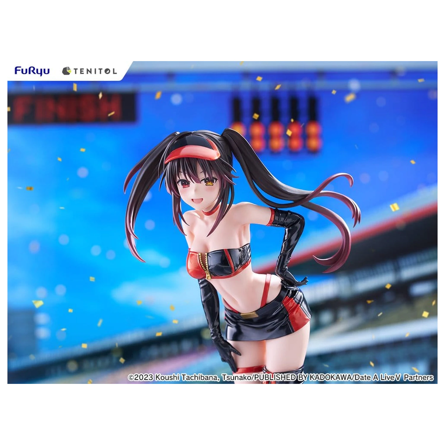 Date A Live V Tenitol Tall PVC figura Kurumi Tokisaki Race Queen Ver. 29 cm fotografija izdelka
