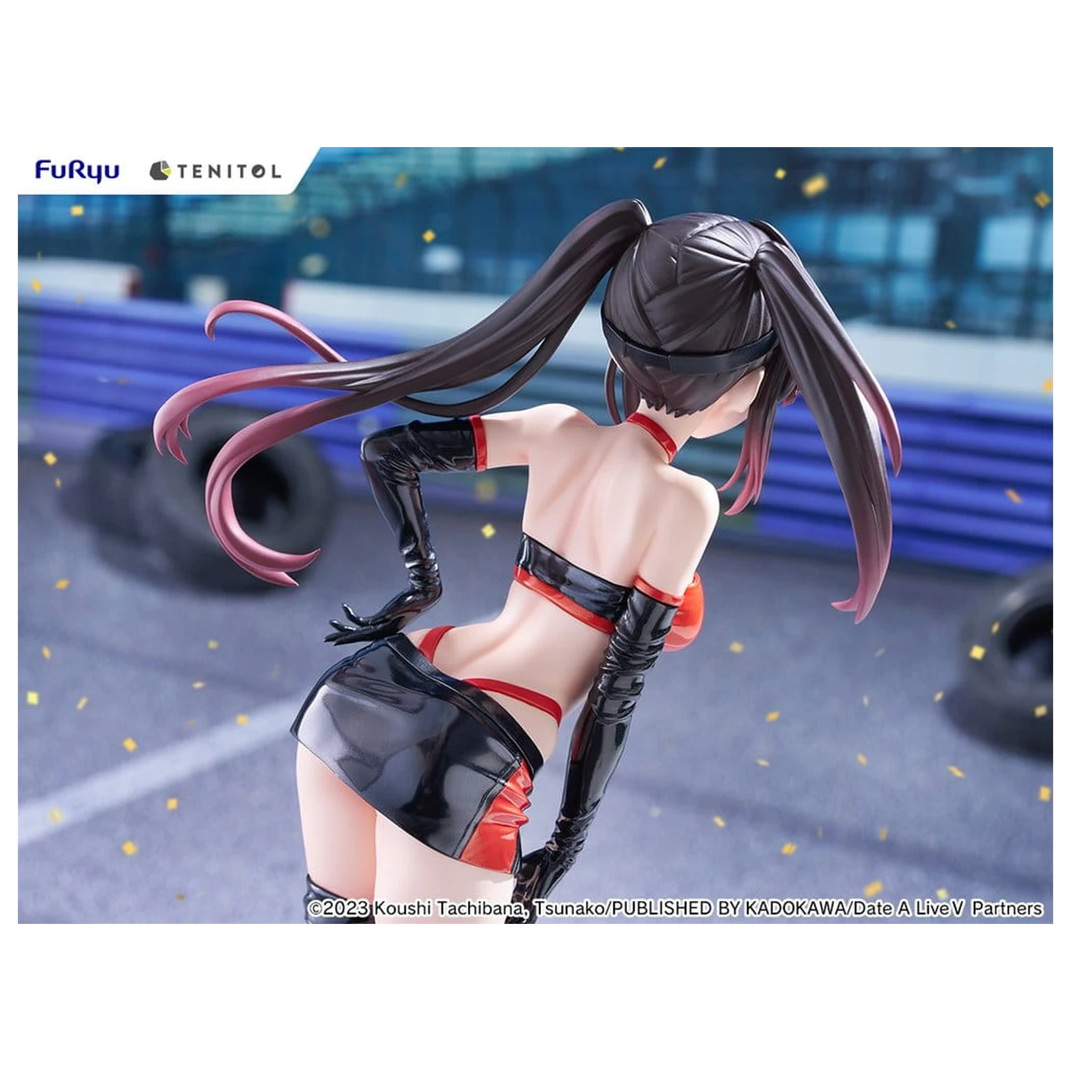 Date A Live V Tenitol Tall PVC figura Kurumi Tokisaki Race Queen Ver. 29 cm fotografija izdelka