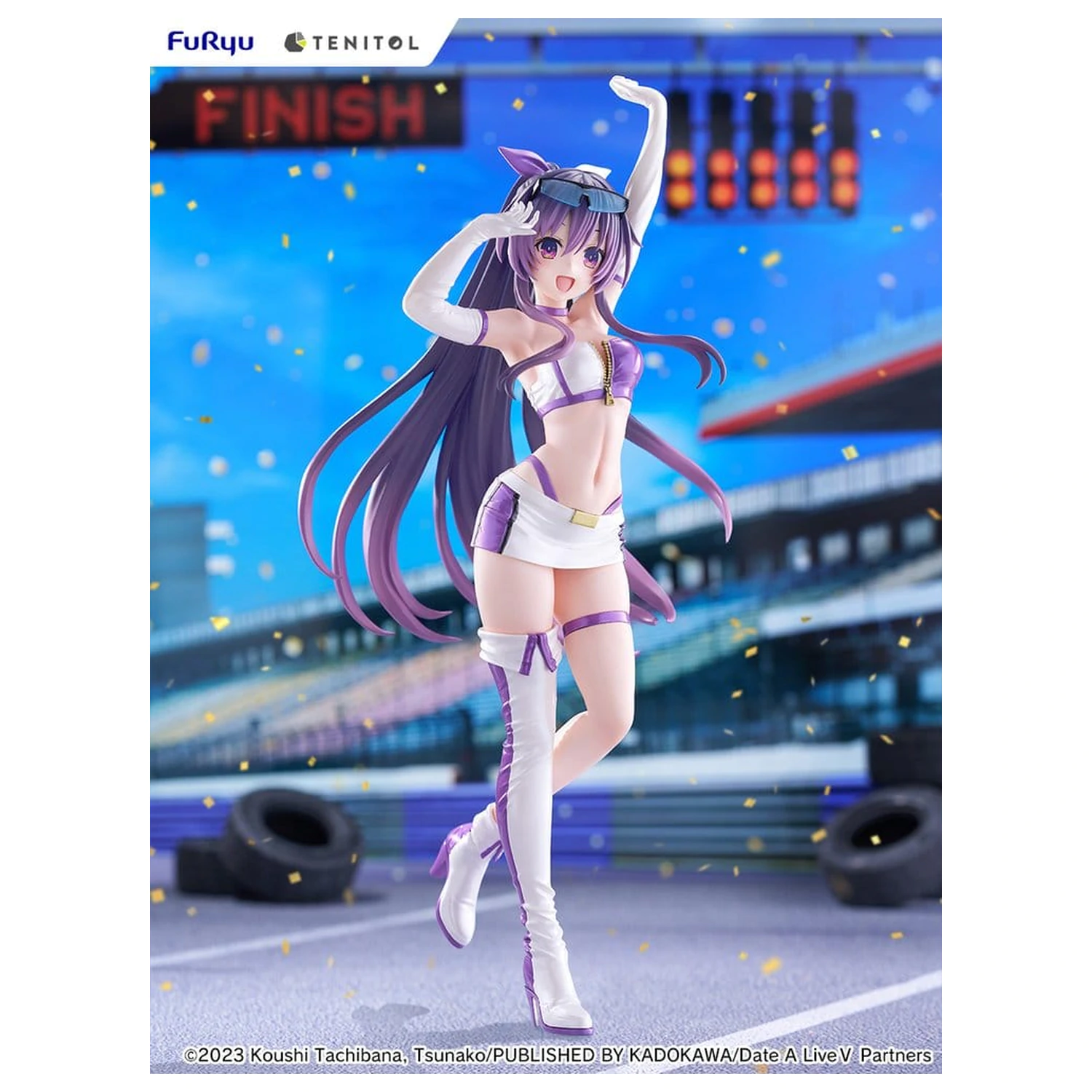 Date A Live V Tenitol Tall PVC figura Tohka Yatogami Race Queen Ver. 30 cm fotografija izdelka