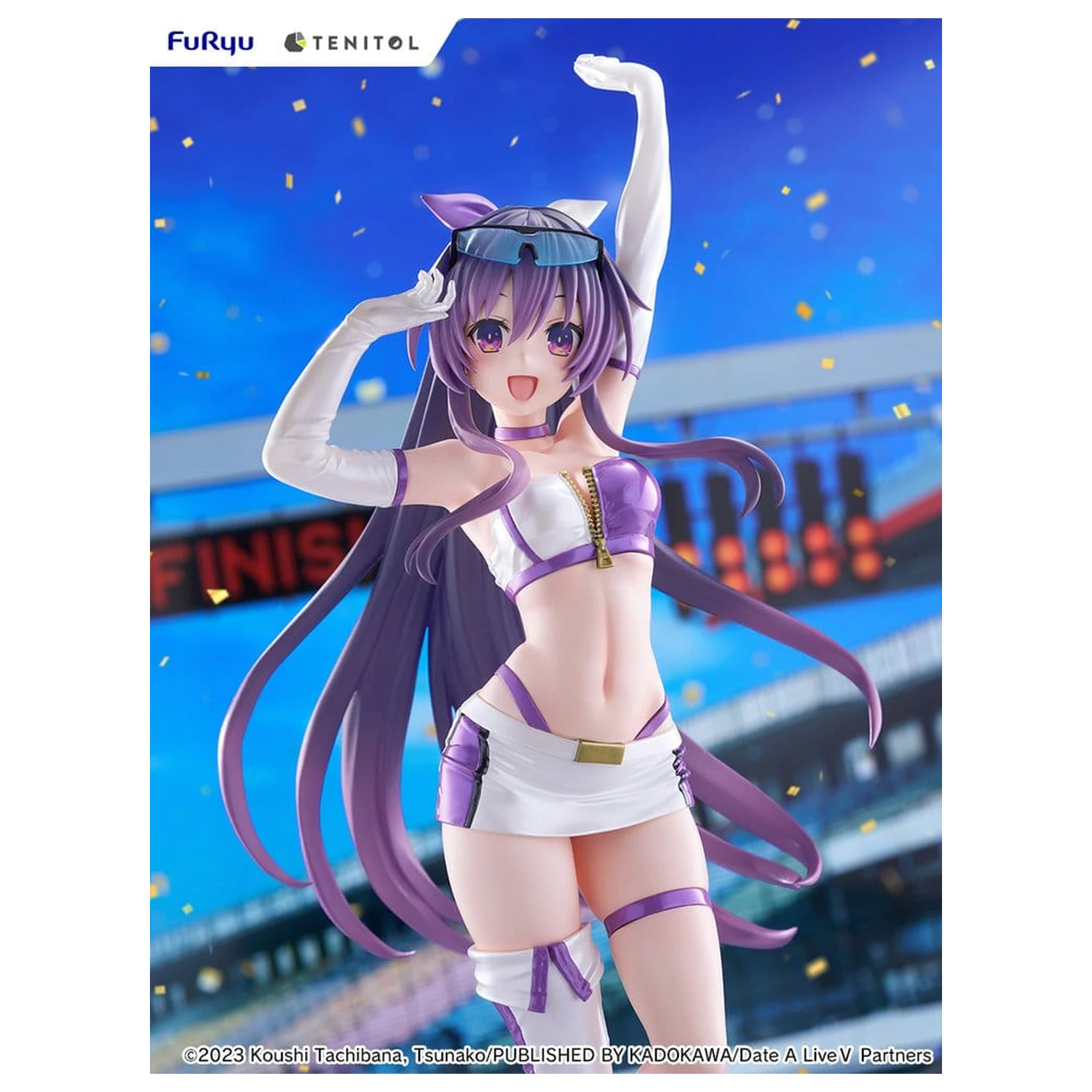 Date A Live V Tenitol Tall PVC figura Tohka Yatogami Race Queen Ver. 30 cm fotografija izdelka