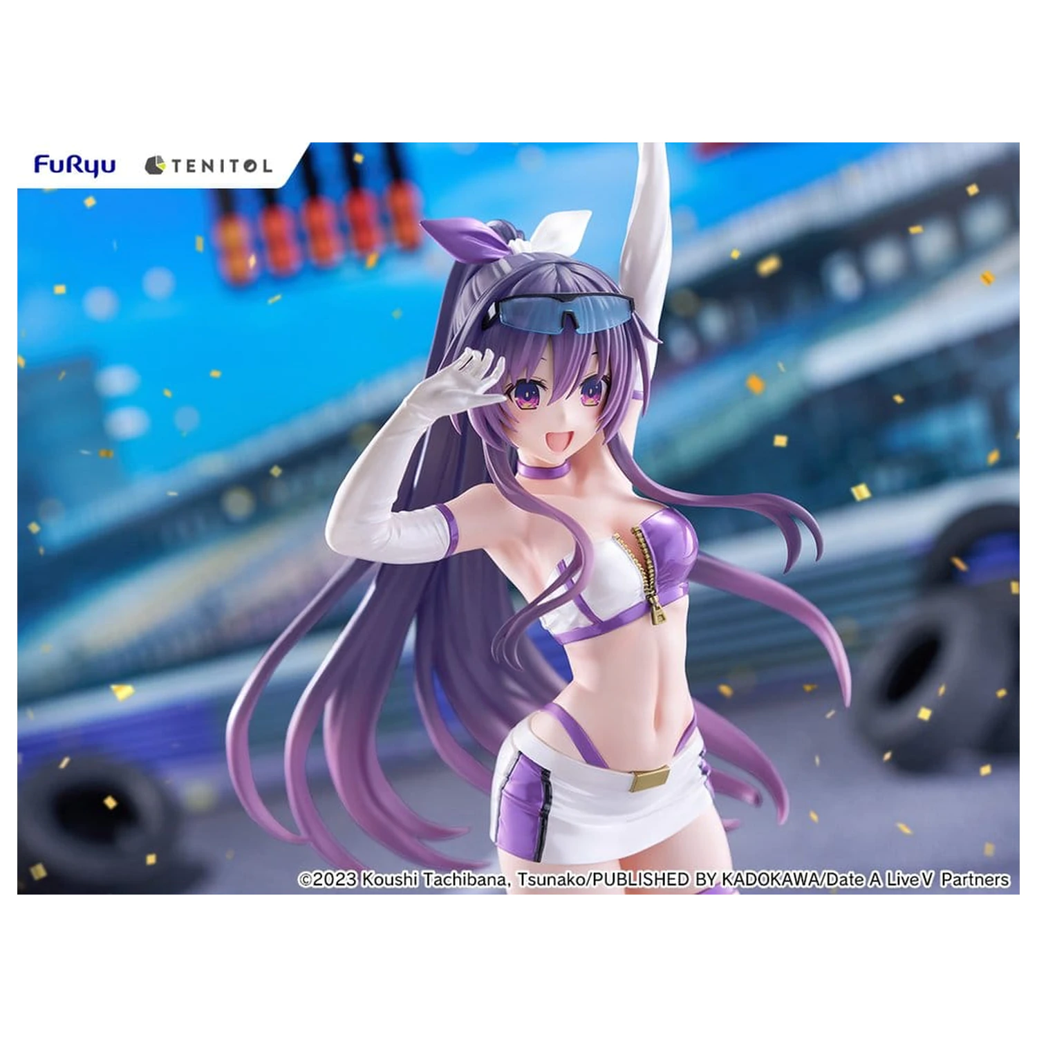 Date A Live V Tenitol Tall PVC figura Tohka Yatogami Race Queen Ver. 30 cm fotografija izdelka