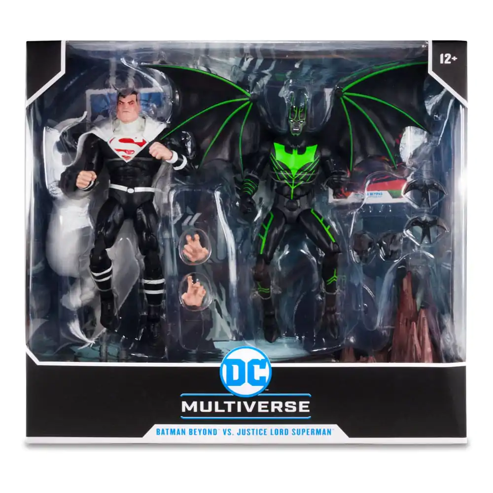 DC Kolekcionarska akcijska figura, paket 2 Batman Beyond Vs Justice Lord Superman 18 cm fotografija izdelka