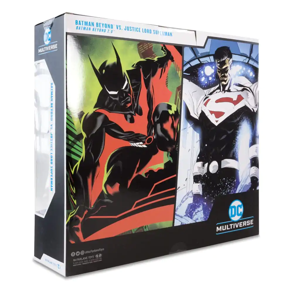 DC Kolekcionarska akcijska figura, paket 2 Batman Beyond Vs Justice Lord Superman 18 cm fotografija izdelka