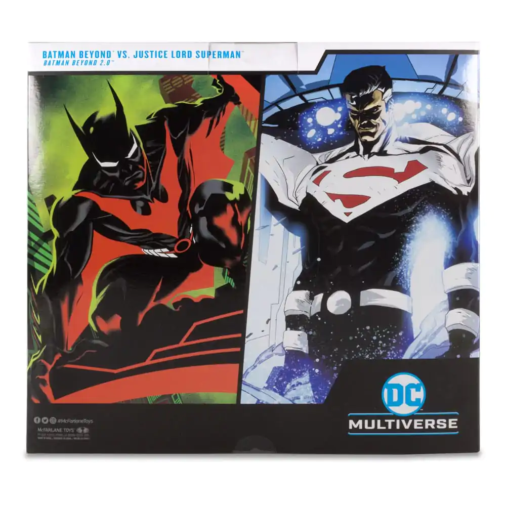 DC Kolekcionarska akcijska figura, paket 2 Batman Beyond Vs Justice Lord Superman 18 cm fotografija izdelka