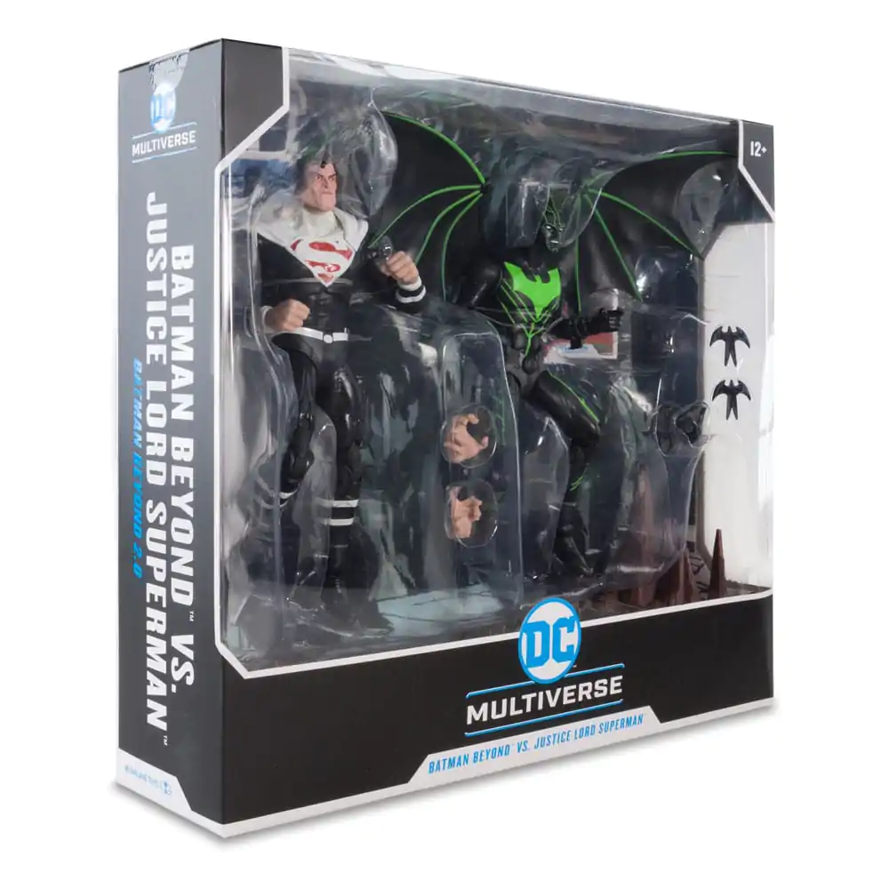 DC Kolekcionarska akcijska figura, paket 2 Batman Beyond Vs Justice Lord Superman 18 cm fotografija izdelka