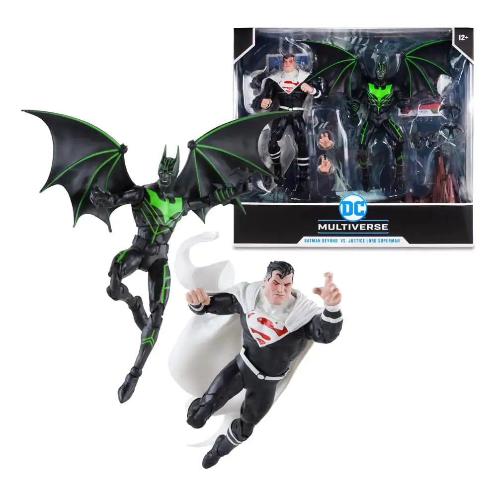 DC Kolekcionarska akcijska figura, paket 2 Batman Beyond Vs Justice Lord Superman 18 cm fotografija izdelka
