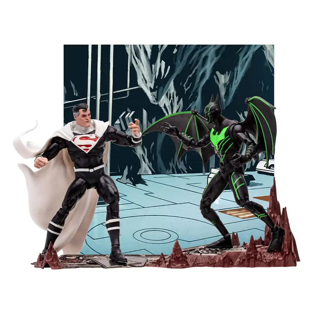 DC Kolekcionarska akcijska figura, paket 2 Batman Beyond Vs Justice Lord Superman 18 cm fotografija izdelka