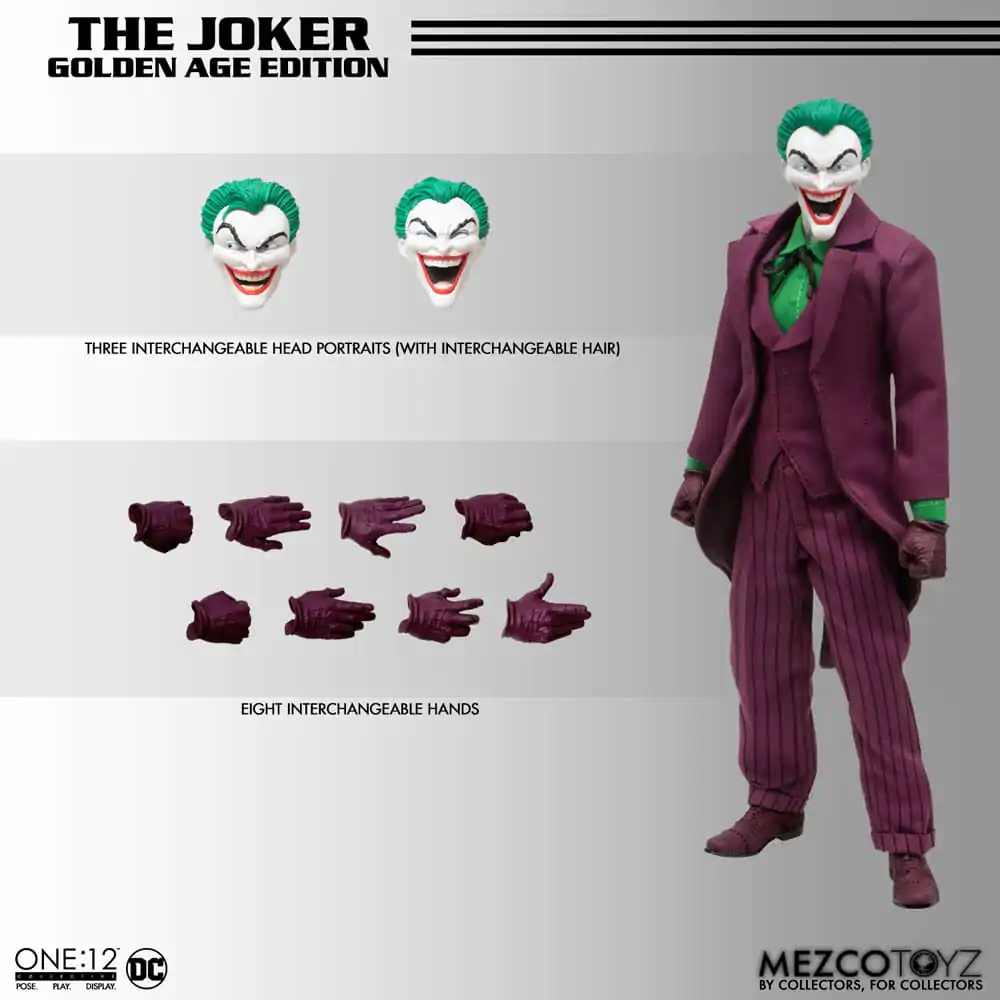 DC Comics Action Figure 1/12 The Joker (Golden Age Edition) 16 cm Akcijska Figura fotografija izdelka