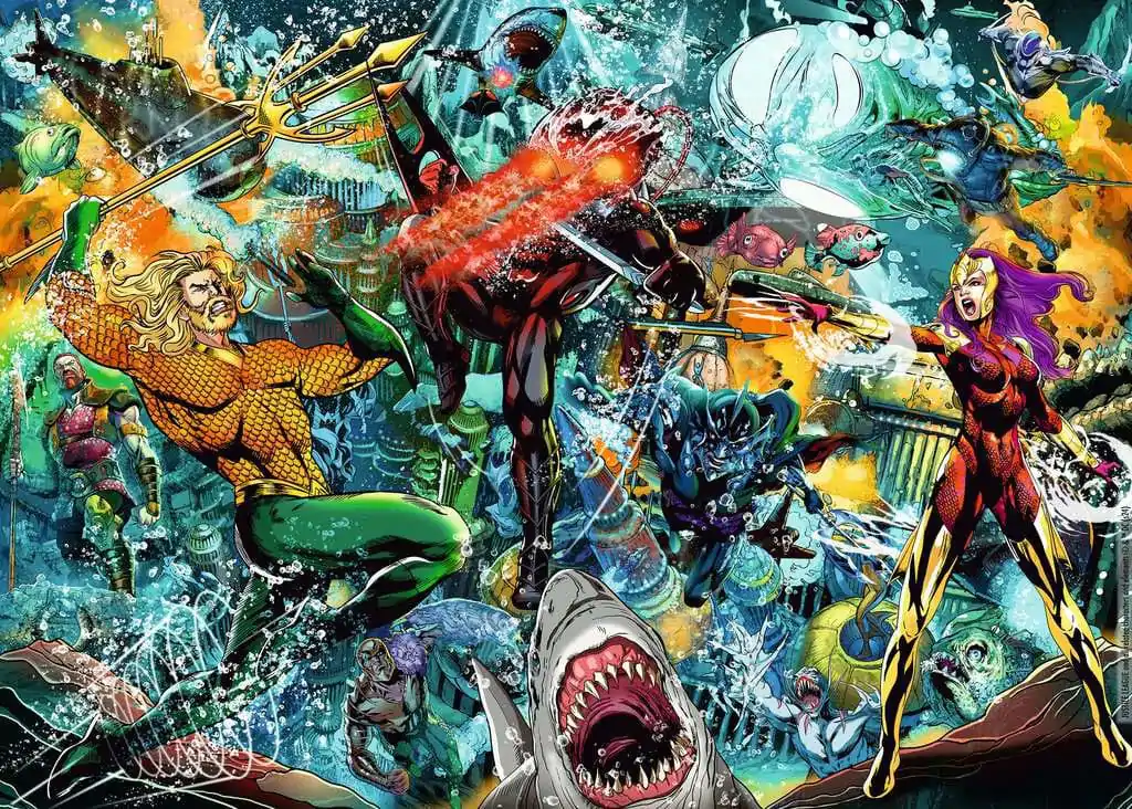 DC Comics sestavljanka Aquaman (1000 kosov) fotografija izdelka