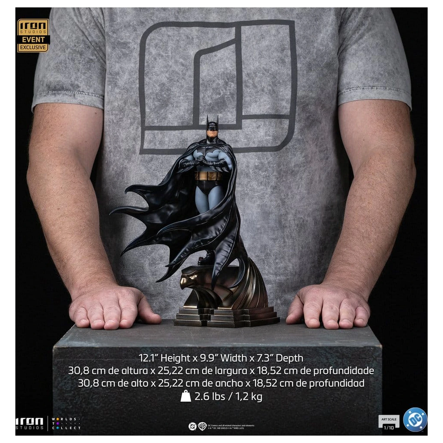 DC Comics Art Scale kip 1/10 Batman Trinity (CCXP Exclusive 2025) 31 cm fotografija izdelka