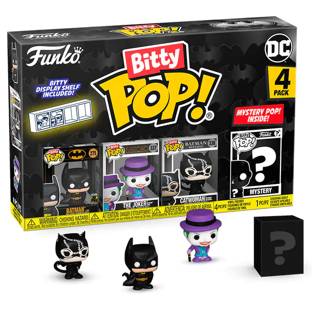 DC Comics Batman 85th Anniversary Bitty Funko POP! Vinilna figura 4-Pack Batman fotografija izdelka