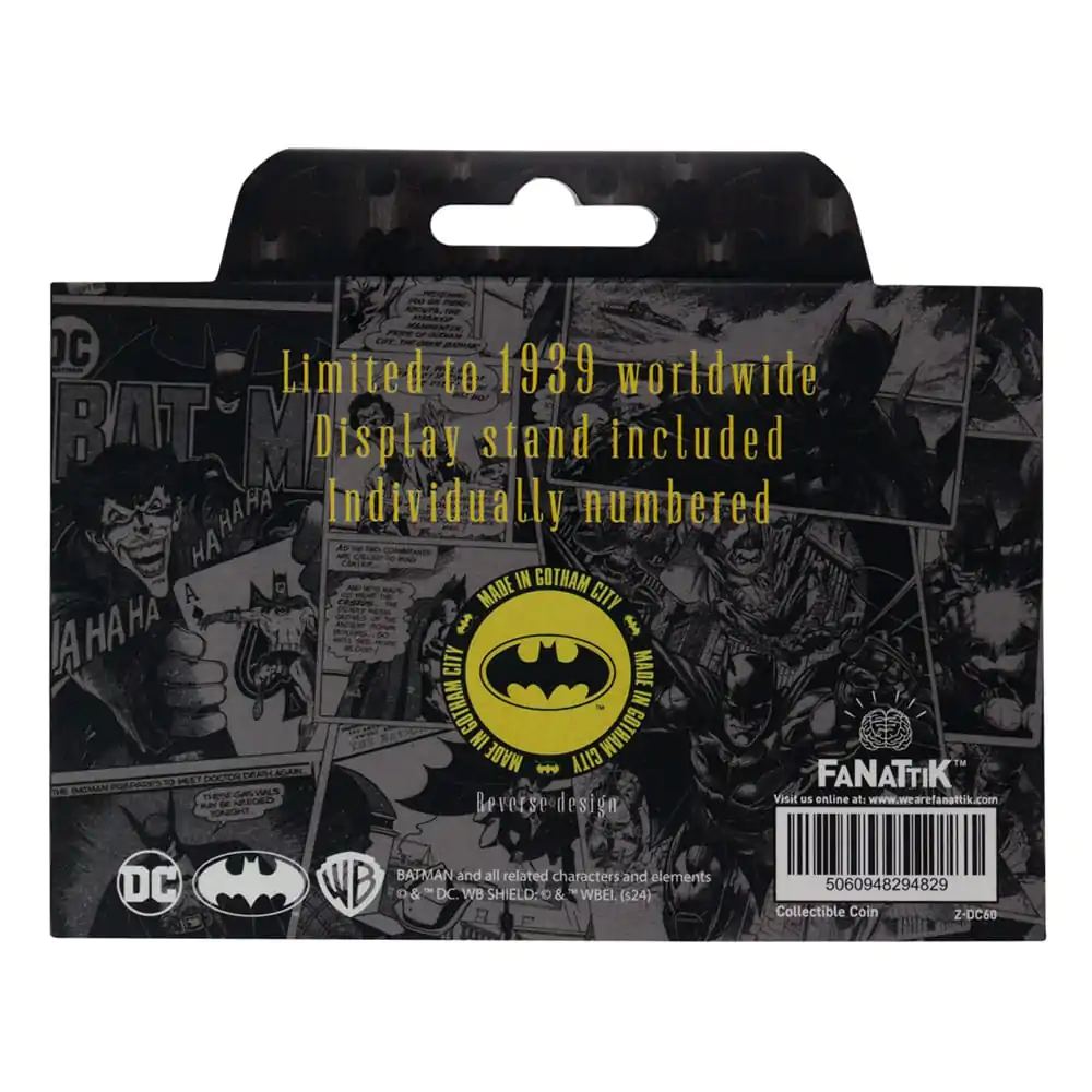 DC Comics Zbirateljski Kovanec Batman 85th Anniversary Limited Edition fotografija izdelka