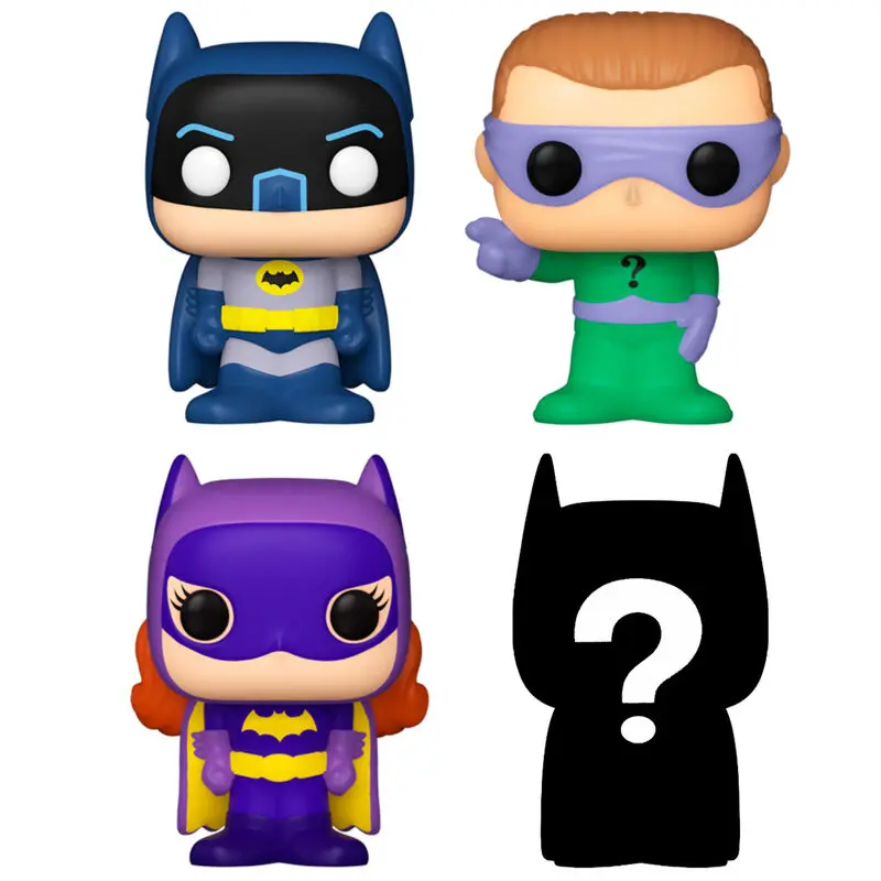 DC Bitty POP! Vinilna Figura Set 4 kos Batman Adam West 2,5 cm fotografija izdelka