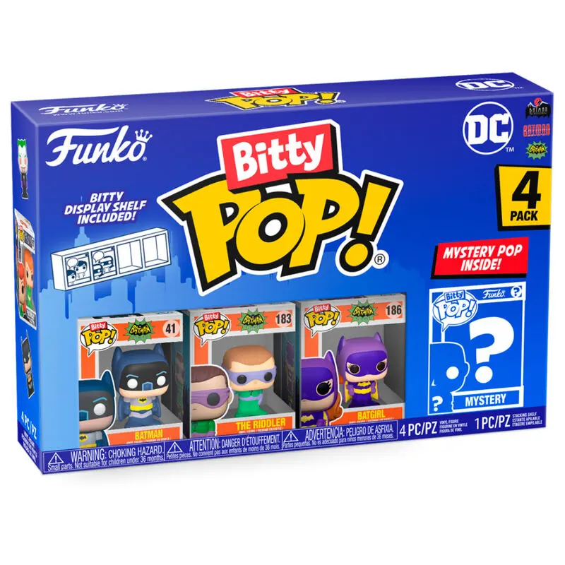 DC Bitty POP! Vinilna Figura Set 4 kos Batman Adam West 2,5 cm fotografija izdelka