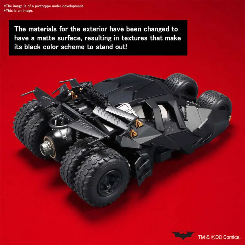 DC comics Batman Begins Batmobile komplet za sestavljanje modela avtomobila figure 1/35 fotografija izdelka