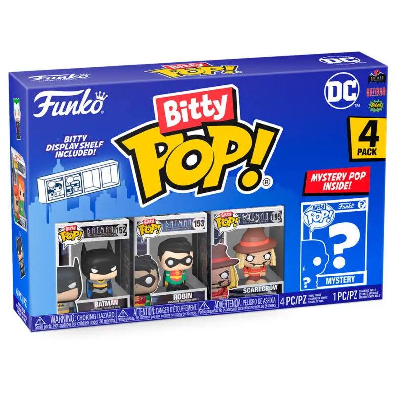 DC Bitty POP! Vinilna figura 4-Pack Batman 2,5 cm fotografija izdelka