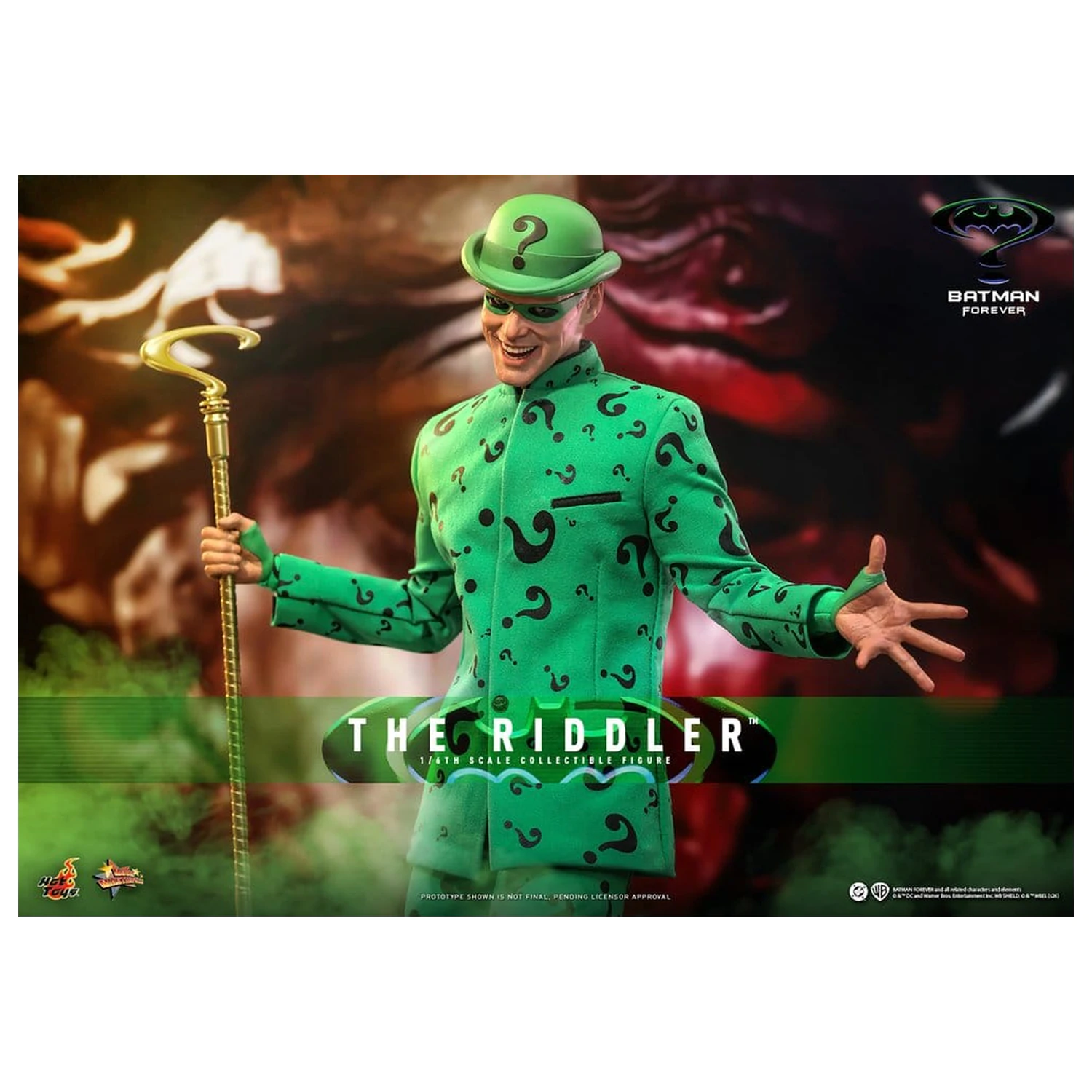 DC Comics Batman Forever Movie Masterpiece akcijska figura 1/6 Riddler 31 cm fotografija izdelka