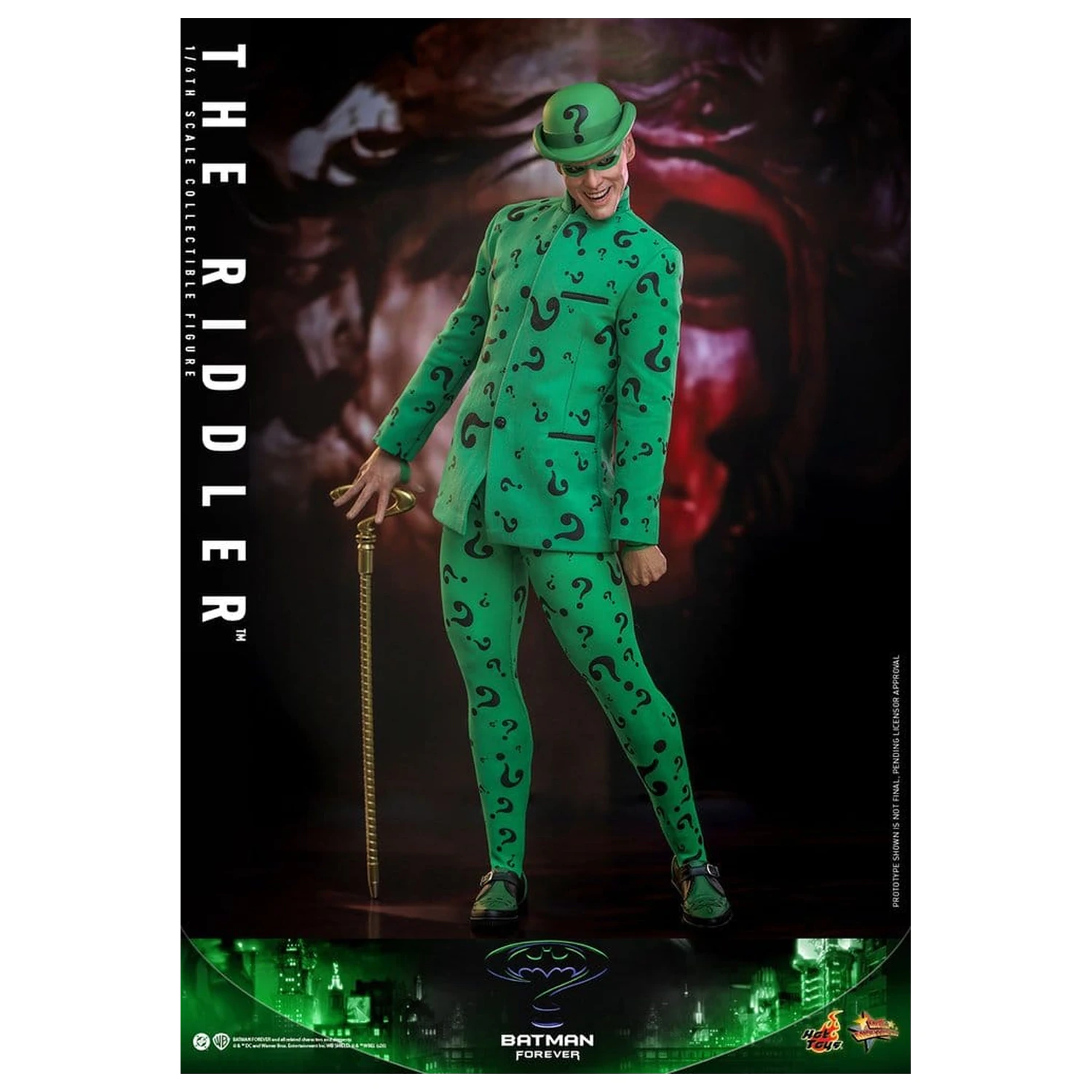 DC Comics Batman Forever Movie Masterpiece akcijska figura 1/6 Riddler 31 cm fotografija izdelka