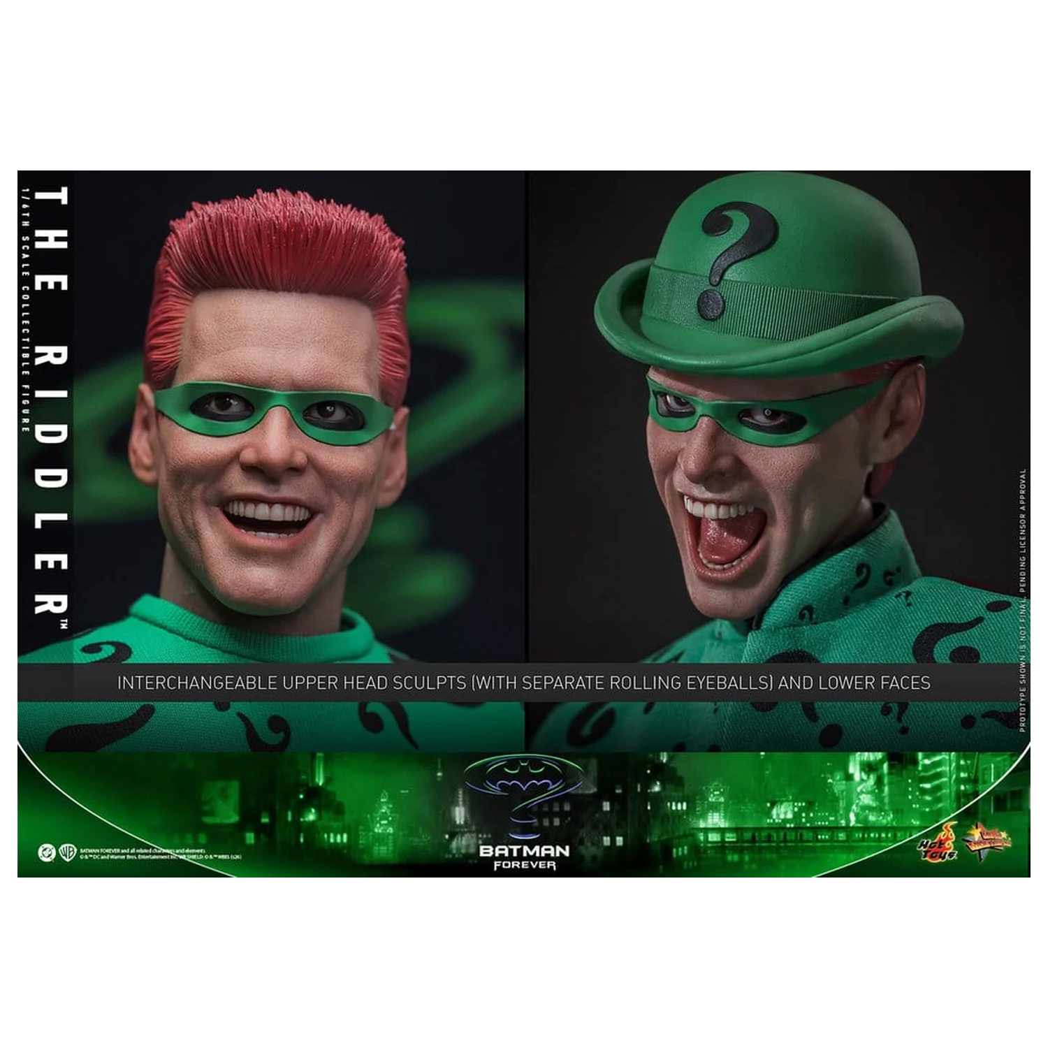 DC Comics Batman Forever Movie Masterpiece akcijska figura 1/6 Riddler 31 cm fotografija izdelka
