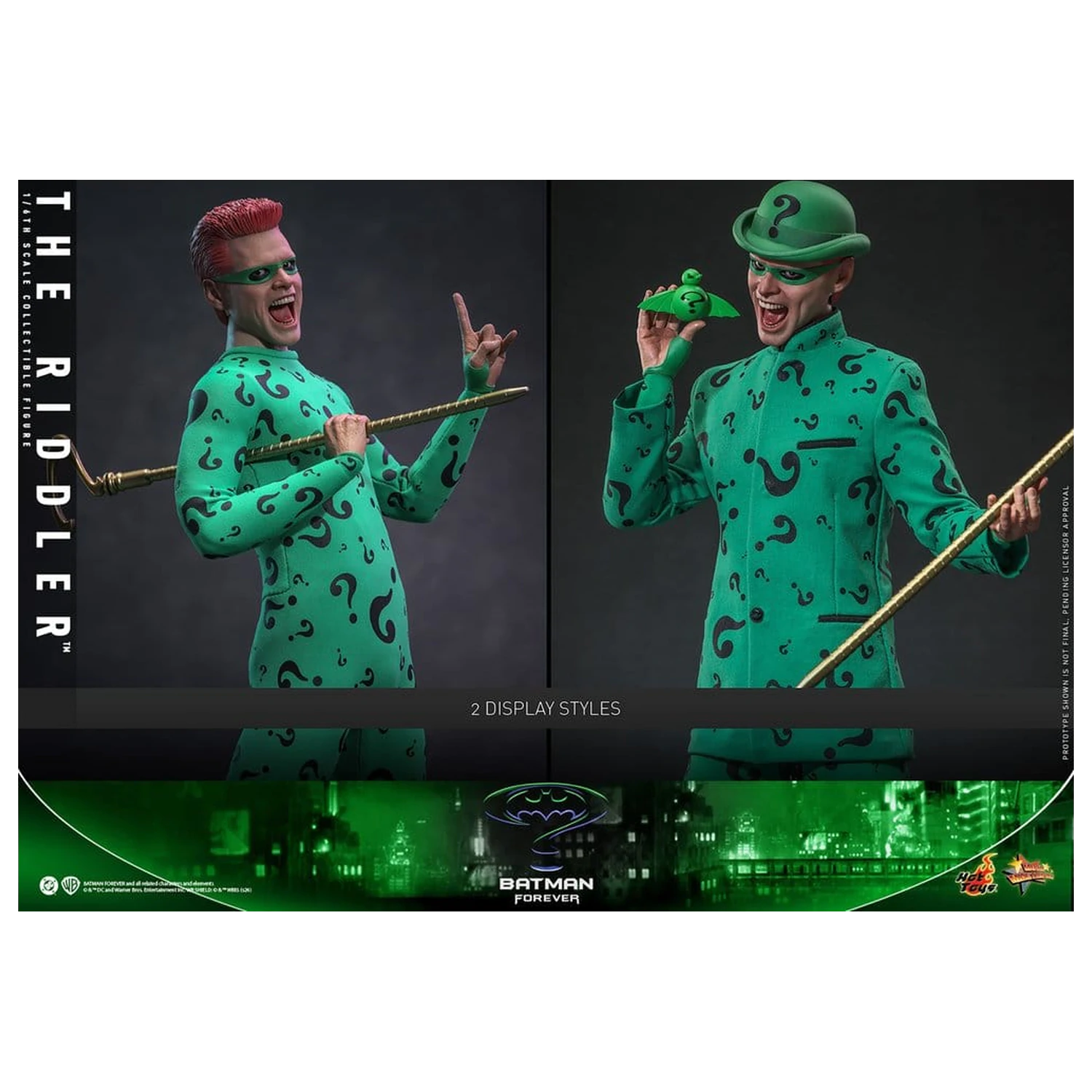 DC Comics Batman Forever Movie Masterpiece akcijska figura 1/6 Riddler 31 cm fotografija izdelka