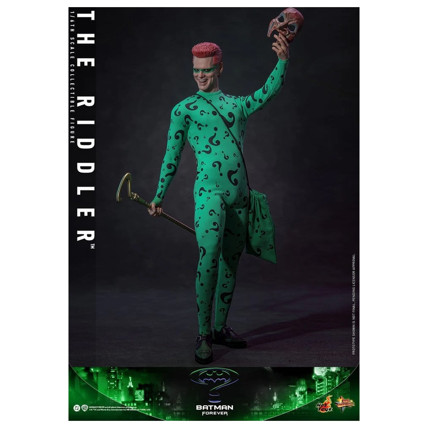 DC Comics Batman Forever Movie Masterpiece akcijska figura 1/6 Riddler 31 cm fotografija izdelka