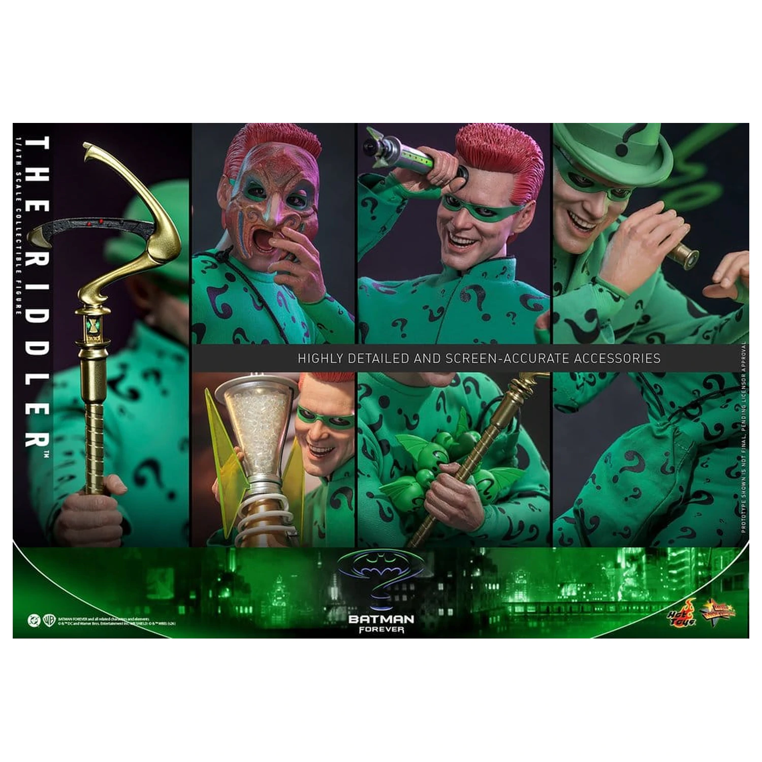 DC Comics Batman Forever Movie Masterpiece akcijska figura 1/6 Riddler 31 cm fotografija izdelka